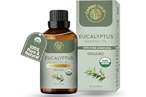 ‎CARNO CALM Carno Calm Eukalyptusöl für Diffusor 30ml | 100% reines und natürliches ätherisches Eukalyptusöl | für Aromatherapie, Bad, Luftbefeuchter, Haar & Haut | 1 fl oz