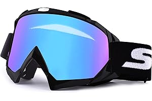 SGTTX Motorradbrille, ATV Dirt Bike Off Road Racing MX-Fahrbrille Anti-UV-Schutzbrille Winddichte staubdichte Motocross-Brille Anti-Scratch-Motorradbrille zum Radfahren/Reiten/Klettern/Skifahren