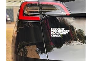 ‎SONS OF BATTERY Sons of Battery - I BOUGHT THIS BEFORE ELON WENT CRAZY - Das Original Design von SoB aus den Zeitungen - ca. 11 x 5,5 cm - 13 versch. Farben - Anti Elon Autosticker aus Vinyl (Weiß Matt)