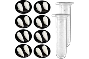 Flyftrey Zestaw 10 sztuk zębów wampira, 4 rozmiary, niestandardowe zęby wampira, sztuczne zęby, z 2 rurkami, klej, na imprezę Cosplay, Halloween, imprezę, rekwizyt do zębów