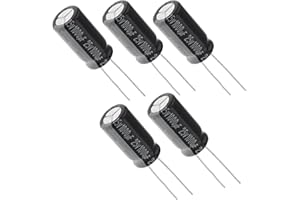 LORTECH 5 Stück Elektrolytkondensatoren THT 1000µF 25V Ø10x20mm