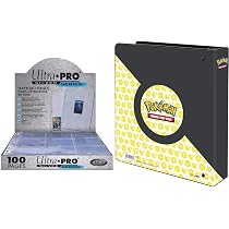 Feuilles Classeur PVC Ultra PRO - 100 Pages 9 Poches - Pour Cartes, Photos - Format A4