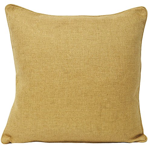 Riva Paoletti Atlantic Cushion Covers, Yellow, 45 x 45 cm, Polyester, Ochre