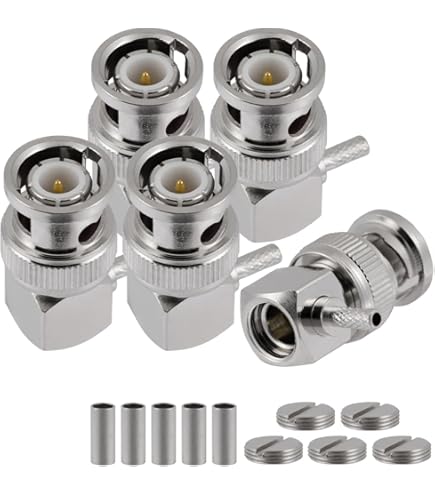 Connettore BNC A Crimpare Per Cavo RG59/U - Foto 3