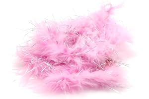 VYIBPDY Boa de Plumas para Mujer Boa de Plumas para Danza Boda Fiesta Cosplay Halloween 1 Pieza
