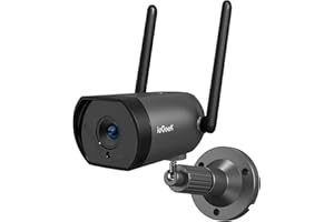 ieGeek Security Camera Outdoor with 25m Night Vision,4dBi Antenna Wireless WiFi Wired CCTV Camera System,1080P Video Home IP Surveillance Camera,2-Way Audio,Motion Detection,Alarm,IP66,Support PC/App