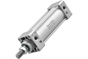 Heschen Cilindro neumático estándar, SC 50-100, PT1/4'' Puerto, 50mm diámetro, 100mm Carrera, Doble Efecto