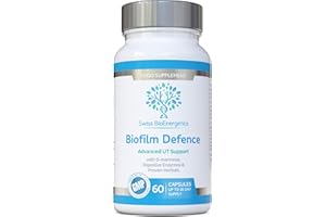 SWISS BIOENERGETICS Biofilm Defence 60 Capsules - D-Mannose and a Comprehensive Blend of Enzymes for Advanced Digestive & Urinary Tract Support - UK Made