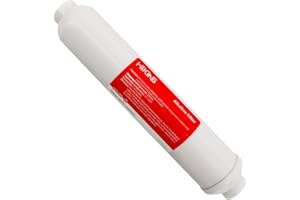 HiKiNS Cartucho de filtro de repuesto alcalino de 10 '' PH + con bola mineralizada y calcita para sistema de filtración de agua por ósmosis inversa 1 paquete