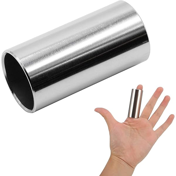 Set 4 Slide Per Chitarra In Acciaio Inox - 28mm, 51mm, 60mm, 70mm Per Principianti E Professionisti - Foto 3