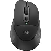 Logitech Signature Comfort Plus M850 L, souris sans fil | Souris Bluetooth, coussin de paume, clics silencieux, batterie 24 m