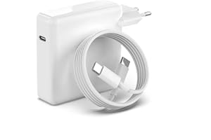 JIPPOFU USB C Caricatore 61W Alimentatore per Mac Book Pro 16/15/14/13/12 pollici, MacBook Air 2020/2019/2018, iPad Pro 12.9/11, Caricabatterie per Lenovo HP Apple Huawei Xiaomi PC Portatile Charger Cavo 2M