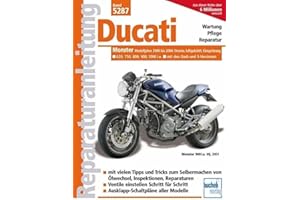 Ducati Monster ab 2000, Einspritzer, luftgekühlt: Modelljahre 2000 bis 2006; Desmo; luftgekühlt, Einspritzung, 620, 750, 800, 900, 1000 i.e. mit den Dark- und S-Versionen (Reparaturanleitungen)