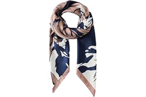 MAIRY Schal für Damen | Quadratischer Satinschal | Koptuch Haarband | Multifuntionales Vierecktuch Armtuch | Designer-Tuch Sport-Halstuch Sportschal