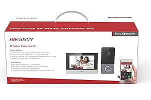 Hikvision IP Video intercom kit for Villa Or House Only One Call Button. DS-KV6113-WPE1. x1: DS-KH6320-WTE1. x1: PSU x2: It Includes 2 European Power adapters