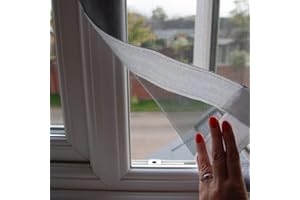 Flat Cats Window protection for Cats Standard Twin Pack (60cm x 115cm Grey Mesh/White Fixings)