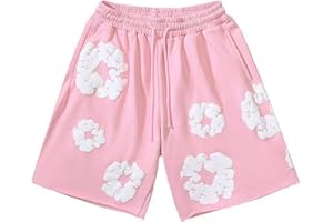 VPQILH Denim Tears Tuta da Donna Uomo Estiva Vendita, Completo Tuta con Stampa de Uomo, Maniche Corte T-Shirt e Pantaloncini Set da Unisex Comodo Sets Estivo, Hip Hop Stilistico, per Casual Fitness Jogging