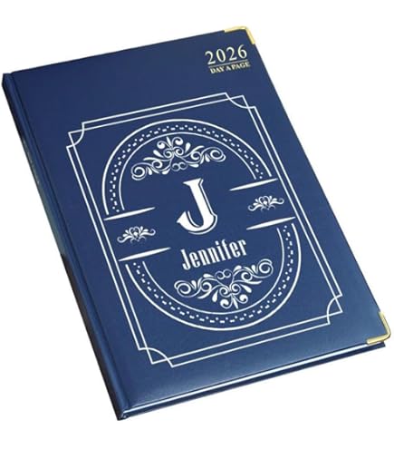 Personalised Diary 2026 Organiser Day A Page Weekly Planner A5 Appointment Book Schedule Year Men Women Business Blue Red Black Vintage Retro Star X 1 - View #10