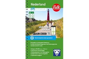 Falk VVV Fietsatlas Nederland: fietsatlas 1:75.000 met alle knooppunten en LF-routes