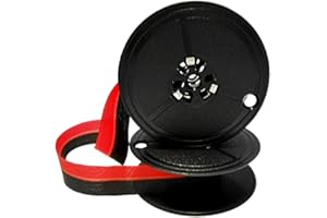 F=T=I-FARBBANDFABRIK MEHMET DEMIRKAYA Casio Farbbandfabrik Ruban encreur pour machine à écrire Hermes Baby 1000 Noir/rouge Taille 5