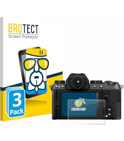 BROTECT Glas Screen Protector voor Fujifilm X-H2S (6 Stuks) Schermbeschermer [9H Hardheid, Beschermglas-Folie niet Gehard Glas BROTECT Glas Screen Protector voor Fujifilm X-H2S (6 Stuks) Schermbeschermer [9H Hardheid, Beschermglas-Folie niet Gehard Glas