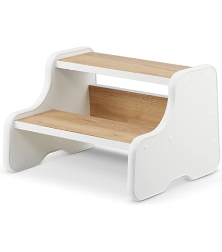 B. Toys – Peek-A-Boost – Marchepied En Bois – Escabeau Deux Marches Pour Enfants 2 Ans Et Plus