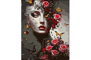 KEEMOSO Acryliques Peinture par Numéros pour Adultes Débutants Enfants,Peinture par Numero,DIY Paint by Numbers Kit sans Cadre 40X50CM