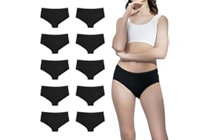 SOCKSVILLE Girls Underwear 10 Pack Black | Soft Cotton Panties, Shorts for Kids, Teens | Comfortable, Breathable Girls Knickers, Pants | Everyday, Home, School Wear & For All Activities | 9-16 Years Old