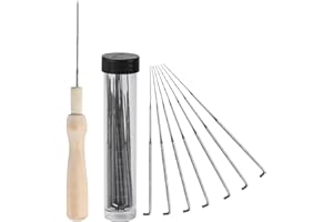 XiangJunly 30-Piece Felting Needle Set, 3 Sizes With Wooden Handle Tool, Wool Felt Tools for Beginners Children