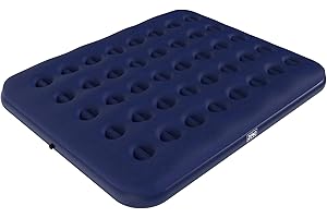 ZENO Double Airbed | Air Bed | Blow Up Mattress with Flocked Non Slip Design | Ultra Comfortable Air Mattress for Indoor & Outdoor Use | Easy To Inflate Airbed | Leak Resistant