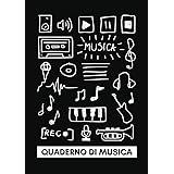 Quaderno Musicale A Pentagramma - Carta Per Spartiti, Ideale Per Musicisti E Studenti Di Musica - Foto 13