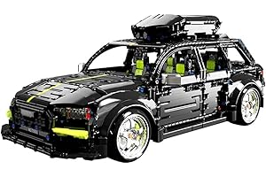 LIKLIKLINK Technique Voiture de Course Briques pour RS6 Avant 2896 pièces Kit de modélisation Voiture de Sport 1:10 MOC Voiture de Course Jouet Kit de Construction Compatible avec les Grandes Marques