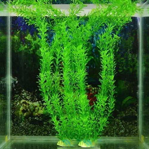 Preisvergleich Produktbild Winkey Kunststoff Aquarium Unterwasser Gras Pflanzen Ornament, künstliche Gras, 32 cm