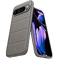 Caseology Athlex for Google Pixel 9 Pro XL Case, [Sandstone Texture for Anti-Scratch] [Military Grade Drop Protection] Side Grip Patterns Case Cover for Google Pixel 9 Pro XL - Active Grey