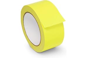 WINSOME Hi Viz Cloth Tape for Safety Tape Glow in The Dark Tape 20m X 50mm Neon Tape Fluorescent Tape Waterproof Self Adhesive Security Caution Tape