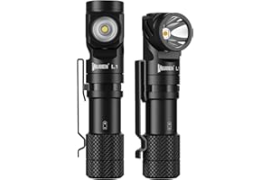 WUBEN L1 Torcia LED Ricaricabile, Torcia LED Potente Professionale 2000 Lumens Alta Potenza, Doppia Sorgente Luminosa Torcia Tattica Militare, IP68 Impermeabile Flashlight per Campeggio Trekking(P9)