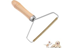 Jinpojun Rasoir Anti Bouloche Manuel, Rasoir Anti Bouloche, Brosse Manuel Anti Poil, Portable Lint Remover pour Tapis de Poils d'animaux Jaune
