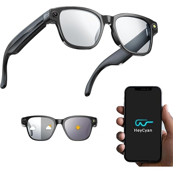 Fangxuee HD Anti-Shake Camera AI Glasses 500W Video Recording Call, Photo Taking Bluetooth Headset Glass Ai Translation Clear