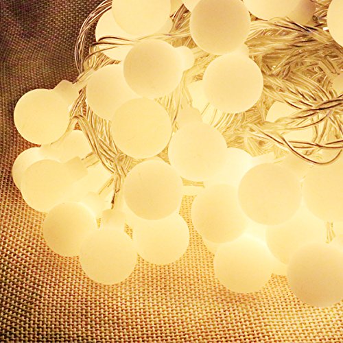MIDWEC Wasserfeste IP44 Globus Lichterkette 10 M 100 LED 31V SICHER Spannung-8 Modi - 3