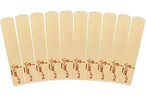 COZLYNX 10Pcs Bb Clarinet Reeds Traditional Reeds with Thinner Vamp Cut & Unfiled for Beginners and Player (Reeds-Strength 2.0)