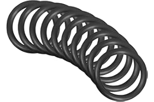 QUARKZMAN 42mm x 32mm x 5mm Nitrilo Goma Juntas Tóricas x 10uds Redondo Junta Arandela para Grifo Plomería Reparación Sellado Conexión [Negro]
