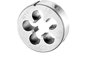 JANZOOM Metric Right Hand Round Die, Machine Thread Die, Screw Thread Cutting Die for Mold Machining, Alloy Steel (M14x1.5)