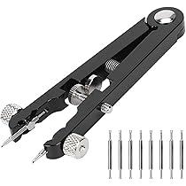 Horloge Spring Bar Tang, V Shape Watch Repair Pincet Watch Strap Spring Bar Forks Watch Wrist Band Spring Bar Pins Assortiment Kit Set 8-delige Roestvrijstalen Tips Pins Remover Vervang Gereedschapsse