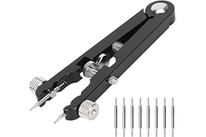 Aiyraa Uhrenarmband Werkzeug,Typ Uhrenarmband Federstegzange auf Aluminiumlegierung mit Robusten 8 Spitzen,Uhrenwerkzeug Armband Entferner,Präzisionspinzetten für Uhrenarmbänder Wechseln und Reparatur