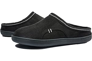 RANBERONE Hombre Zapatillas de Casa Antideslizantes Espuma de Memoria Invierno Pantuflas Interiores y Exteriores, Talla 39-50