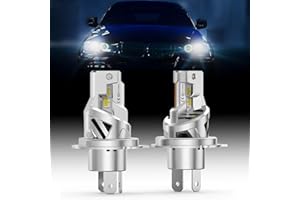 MOTORHOOK H4 Halogen Headlight 5500K | 12V 60/55W | IP67 Waterproof | Low Beam | Pack of 2 - 6500K