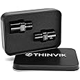 Thinvik Bike Pedal Extenders, Titanium Alloy Extended Pedal Spacer for 9/16 inch Bike Pedals, Pedal Extensions - Extended 20mm/ 0.79in