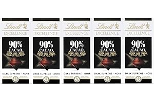 Lindt Excellence Intense Dark 90% baton kakaowy czekoladowy po 100 g (5 sztuk)