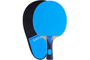 GETTIMORE Table Tennis Bats With Carry Bag, Table Tennis Bats, Table Tennis Bat, For Ping Pong Racket For Indoor, Outdoor Play(Blue)