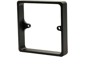 ALCHEMY COLLECTIVES Black 15mm Switch Spacer, 1-Gang Back Box Extender for UK Switches